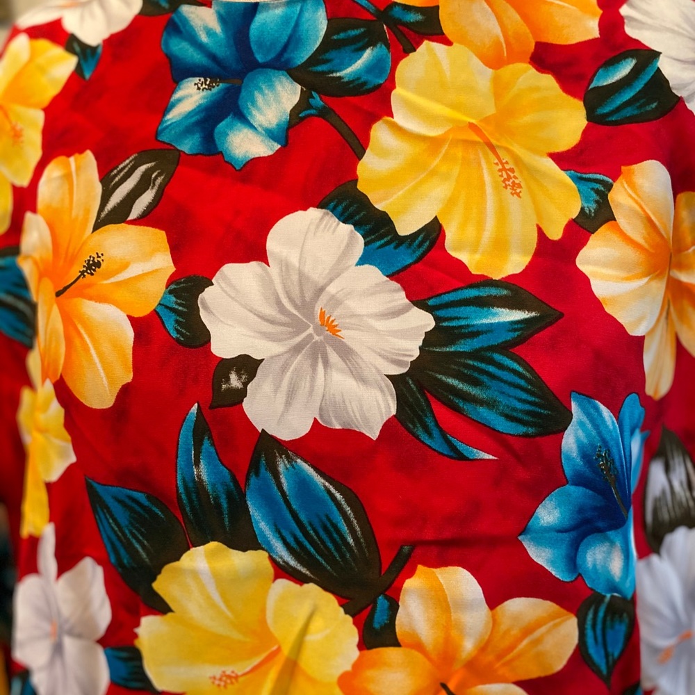 Vintage Hawaiian Evan Picone plus size top size 22 - Picture 2 of 5